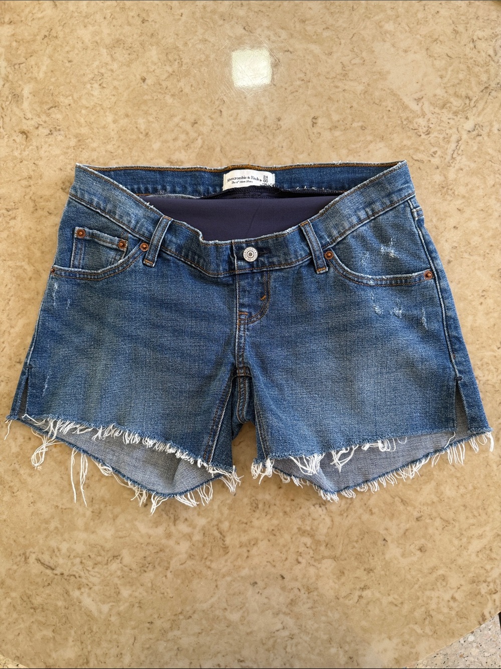 Abercrombie & Fitch maternity denim shorts size 24/00